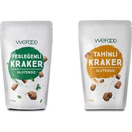 Wefood 40 gr Tahinli Kraker + 40 gr Wefood Fesleğenli Kraker