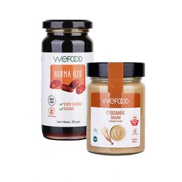 Wefood Organik Tahin 300 gr + Wefood 315 gr Hurma Özü