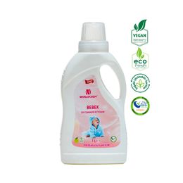 Worldchem 1 lt Vegan Helal Sertifikalı Bebekler İçin Bitkisel Sıvı Çamaşır Deterjanı