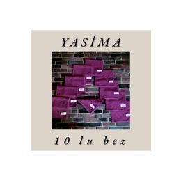 Yasima 10'lu Cam Ev Temizliği Toz Alma Mor Mikrofiber Temizlik Bezi