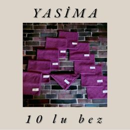 Yasima 10'lu Cam Ev Temizliği Toz Alma Mor Mikrofiber Temizlik Bezi