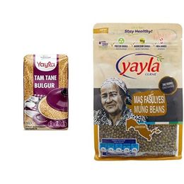 Yayla 1 kg Tam Tane Pilavlık Bulgur + 500 gr Gurme Maş Fasulye