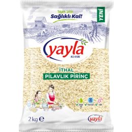 Yayla 2 kg İthal pilavlık pirinç (kısa tane )