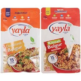 Yayla 360 gr Gurme Fit Domatesli Bulgur + 360 gr Kinoalı Bulgur