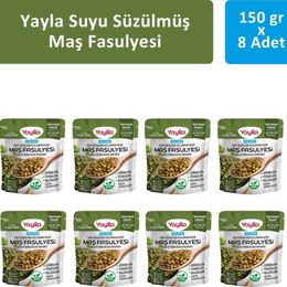 Yayla 8x150 gr Suyu Süzülmüş Haşlanmış Maş Fasulyesi