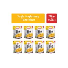 Yayla 8x220 gr Haşlanmış Tane Mısır