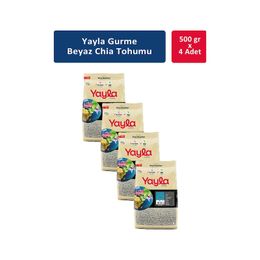 Yayla Gurme 4x500 gr Beyaz Chia Tohumu