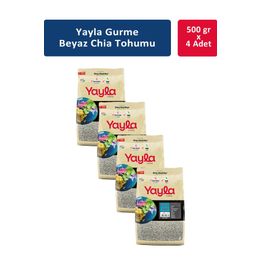 Yayla Gurme 4x500 gr Beyaz Chia Tohumu