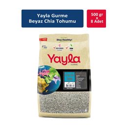 Yayla Gurme 8x500 gr Beyaz Chia Tohumu