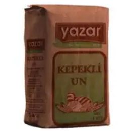 Yazar 1 kg Taş Değirmende Öğütülmüş Kepekli Tam Buğday Un