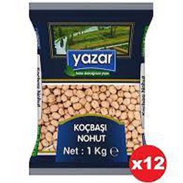 Yazar 12x1 kg Beyaz Koçbaşı Nohut