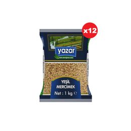 Yazar 12x1 kg Yeşil Mercimek