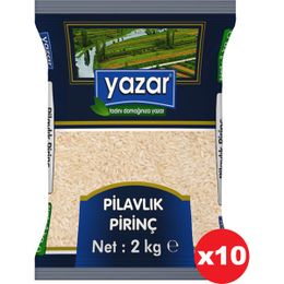 Yazar 2 kg x 10 Paket Pilavlık Pirinç