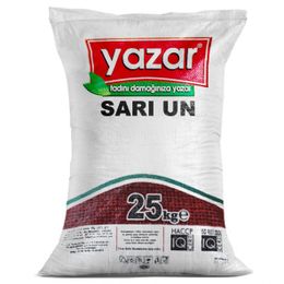Yazar 25 kg Taş Değirmende Öğütülmüş Sarı Un