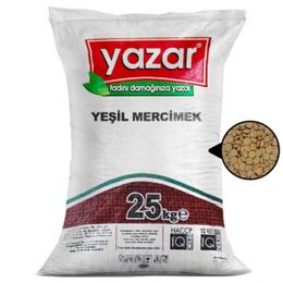 Yazar 25 Kg Yerli Yeşil Mercimek