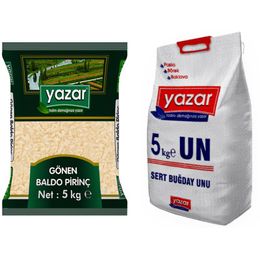 Yazar 5 Kg Gönen Baldo Pirinç + 5 Kg Un