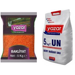 Yazar 5 Kg Kırmızı Mercimek + 5 Kg Un