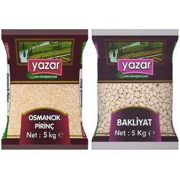 Yazar 5 kg Osmancık Pirinç + 5 kg Çumra Fasulye