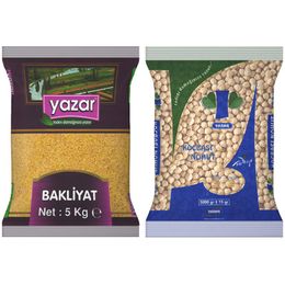Yazar 5 Kg Pilavlık Bulgur + 5 Kg Koçbaşı Nohut