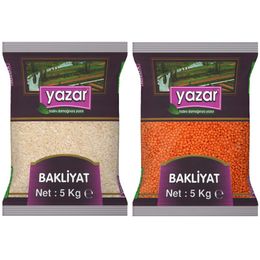 Yazar 5 kg Pilavlık Pirinç + 5 kg Kırmızı Mercimek