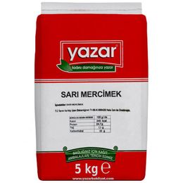 Yazar 5 Kg Sarı Mercimek