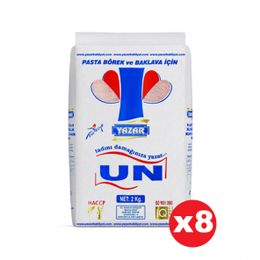 Yazar 8x2 kg Pasta Börek ve Baklavalık Çok Amaçlı Un
