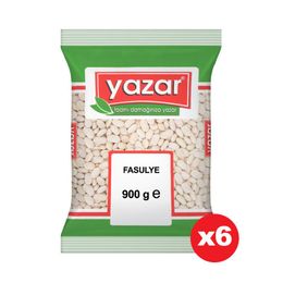 Yazar 900 gr x 6 Paket  Kuru Fasulye