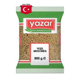 Yazar 900 gr Yeşil Mercimek