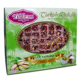 Yıldırım Şekerleme 300 gr Double Fındıklı Gül Lokumu