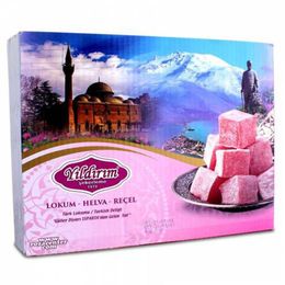 Yıldırım Şekerleme 4750 gr Gül Yapraklı Muska Gül Lokumu