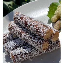 Yıldırımzade 850 gr Rulo Sarma Fındık Dolgulu Hindistan Cevizi Kaplı Lokum