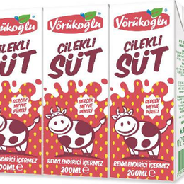 Yörükoğlu 180 ml Çilek Aromalı Süt