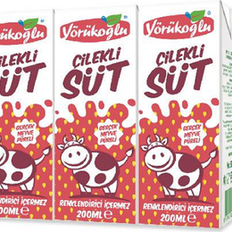 Yörükoğlu 180 ml Çilek Aromalı Süt