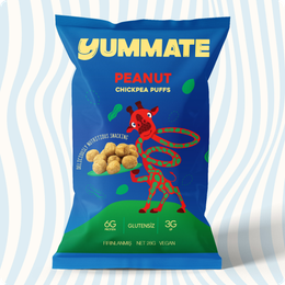 Yummate 28 gr Vegan Yer Fıstığı Aromalı Fırınlanmış Nohut Cipsi