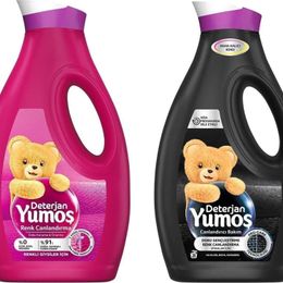 Yumoş 2x1690 ml Renkliler + Siyahlar Sıvı Çamaşır Deterjanı