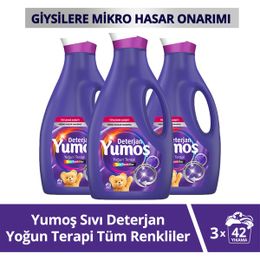 Yumoş 3x2520 ml Tüm Renkler Yoğun Terapi Sıvı Deterjan