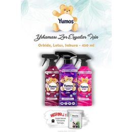 Yumoş 3x450 ml Orkide + Lotus + Sakura Ev ve Tekstil Spreyi