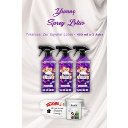 Yumoş 3x450 ml Sprey Lotus Ev ve Tekstil Spreyi
