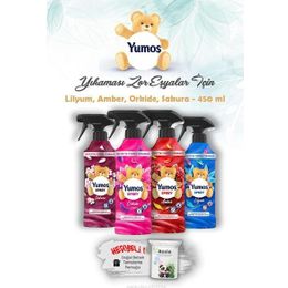 Yumoş 4x450 ml Orkide + Lilyum + Sakura + Amber Ev ve Tekstil Spreyi