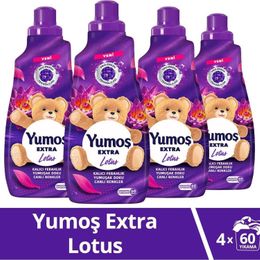 Yumoş Extra Lotus Çiçeği 4x1440 ml Çamaşır Yumuşatıcı