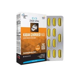 Zade Vital 30 Yumuşak Kapsül Kabak Çekirdeği Yağı
