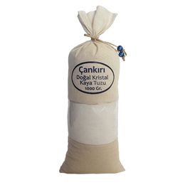Zencefil Organik 1 kg Bez Torbada İnce Çekilmiş Beyaz Çankırı Kristal Kaya Tuzu