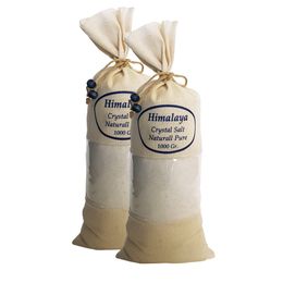 Zencefil Organik 2 kg Sofralık Öğütülmüş Beyaz Renk Himalaya Tuzu