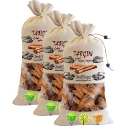 Zencefil Organik 3x220 gr Bez Torba Seylon Yaprak Çubuk Tarçın