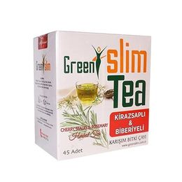 Zencefil Organik 45'li Slim Tea Kiraz Sapı Biberiyeli Green