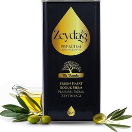 Zeydağ 5 lt İlk Damla Erken Hasat Soğuk Sıkım Zeytinyağı