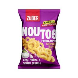 Züber 15x55 gr Ekşi Krema ve Soğanlı Noutos Nohut Cipsi