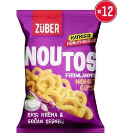 Züber 15x55 gr Ekşi Krema ve Soğanlı Noutos Nohut Cipsi