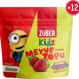 Züber 42 gr Kidz Çilekli Meyve Topu
