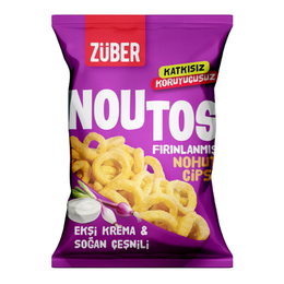 Züber 55 gr Ekşi Krema ve Soğanlı Noutos Nohut Cipsi